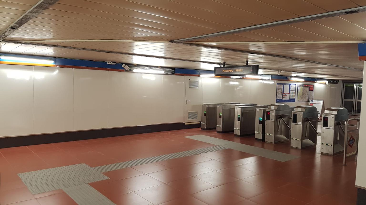 Luces en el Metro de Madrid